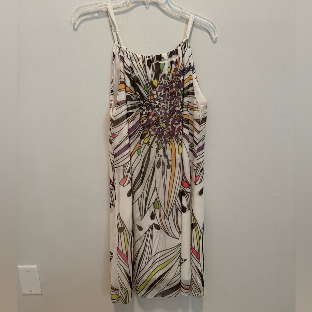 Floral Patterned Sleeveless Dress